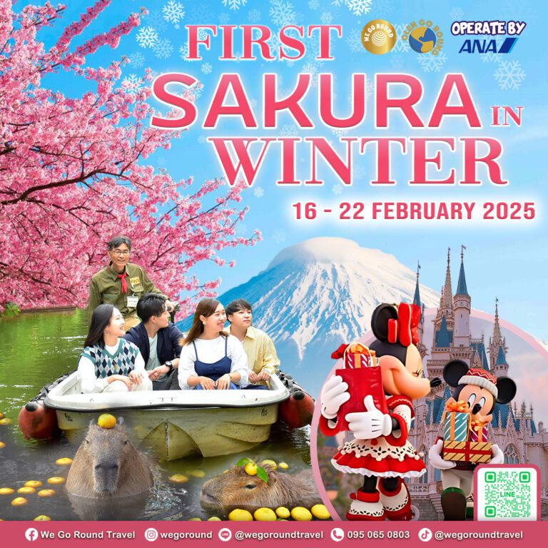 First sakura in winter (Snow time) 16-22 Feb 2025