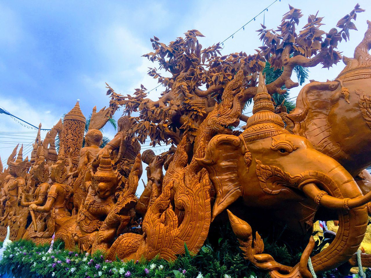 Ubon Ratchathani Candle Festival hand-carved beeswax sculpture