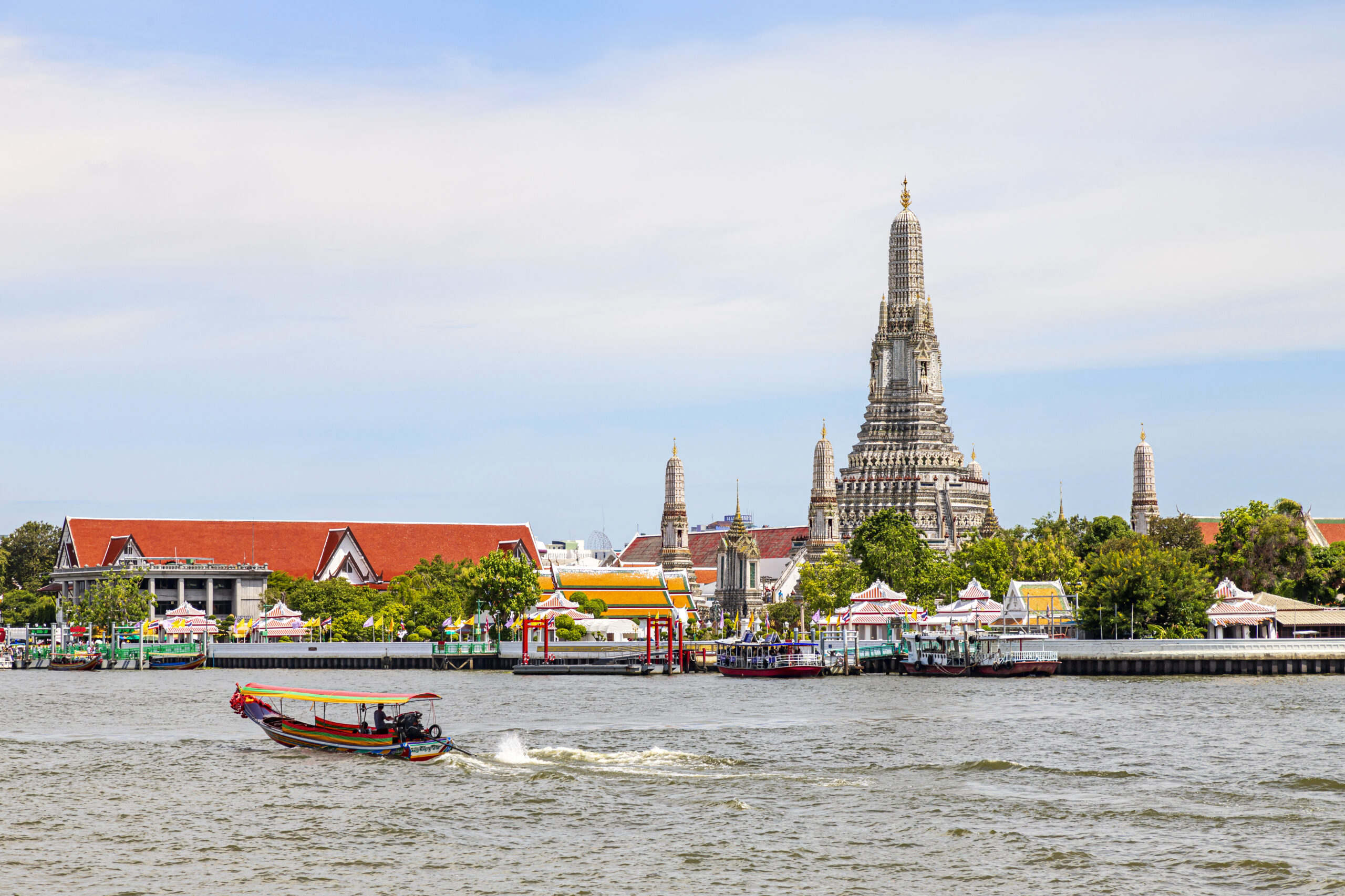 Longtail boat on the Chao Phraya River, Bangkok